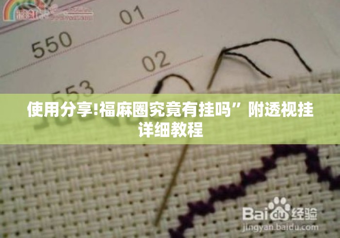 使用分享!福麻圈究竟有挂吗	”附透视挂详细教程