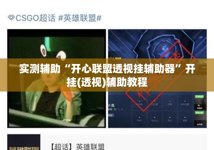 实测辅助“开心联盟透视挂辅助器	”开挂(透视)辅助教程