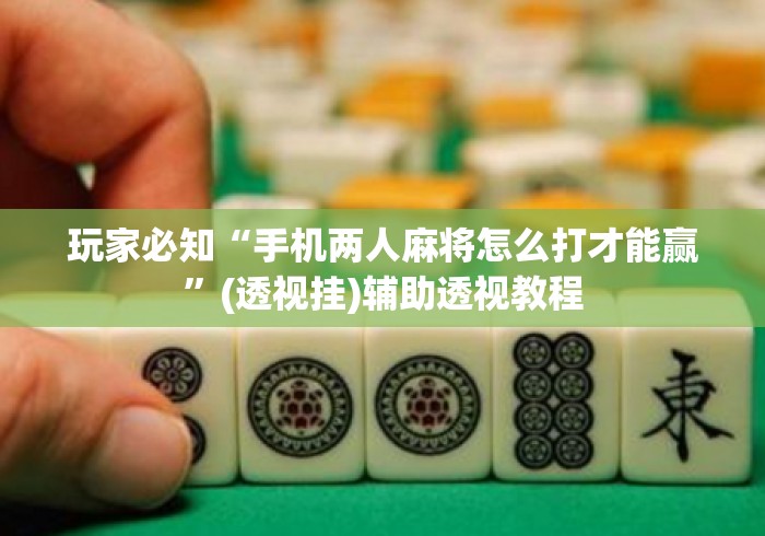 玩家必知“手机两人麻将怎么打才能赢”(透视挂)辅助透视教程
