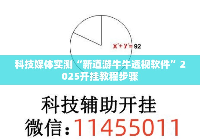 科技媒体实测“新道游牛牛透视软件”2025开挂教程步骤
