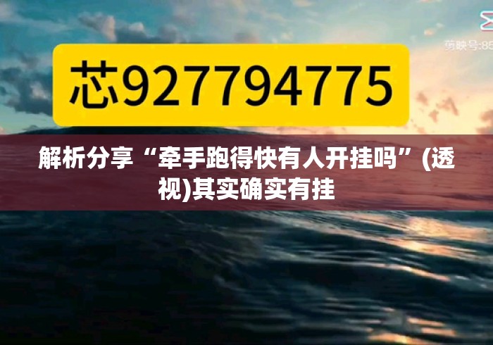 解析分享“牵手跑得快有人开挂吗”(透视)其实确实有挂