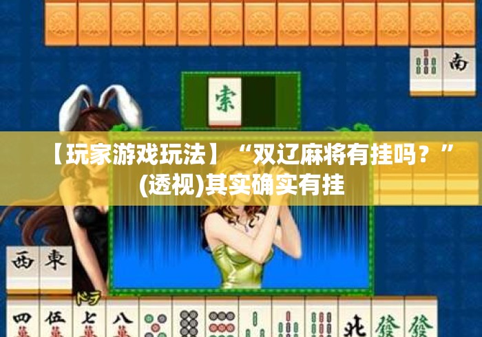 【玩家游戏玩法】“双辽麻将有挂吗？	”(透视)其实确实有挂