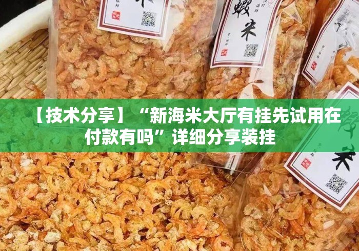 【技术分享】“新海米大厅有挂先试用在付款有吗”详细分享装挂
