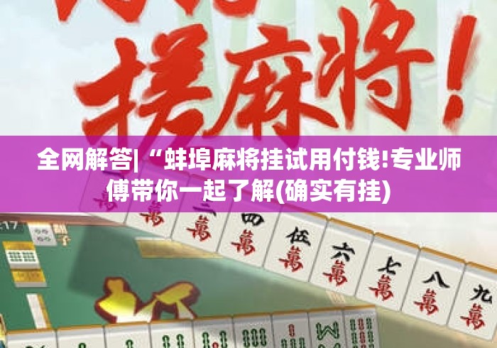 全网解答|“蚌埠麻将挂试用付钱!专业师傅带你一起了解(确实有挂) 全网解答|“蚌埠麻将挂试用付钱!专业师傅带你一起了解(确实有挂)