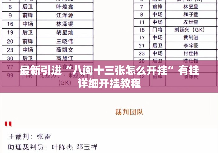 最新引进“八闽十三张怎么开挂”有挂详细开挂教程