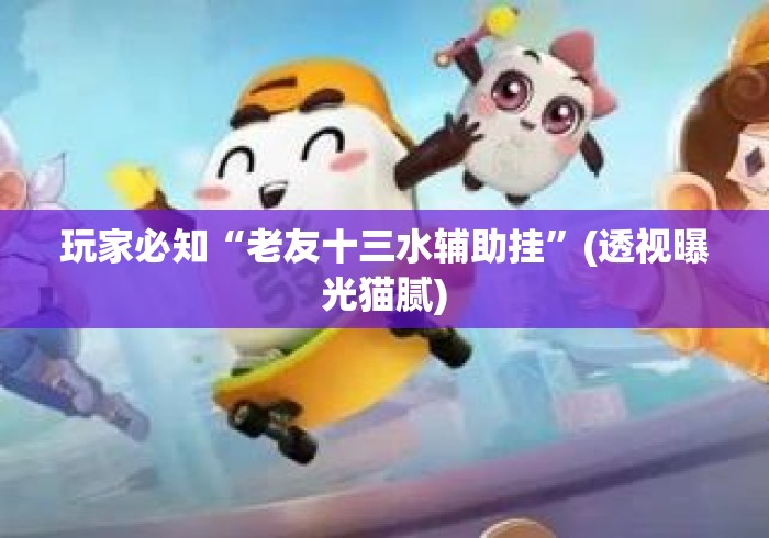 玩家必知“老友十三水辅助挂”(透视曝光猫腻)