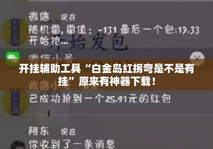 开挂辅助工具“白金岛红拐弯是不是有挂”原来有神器下载！