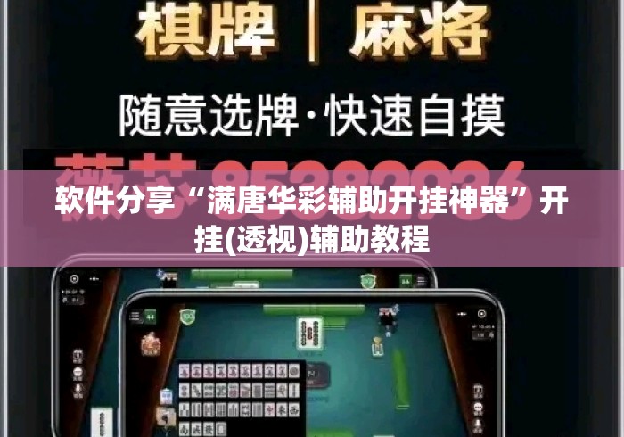 软件分享“满唐华彩辅助开挂神器”开挂(透视)辅助教程