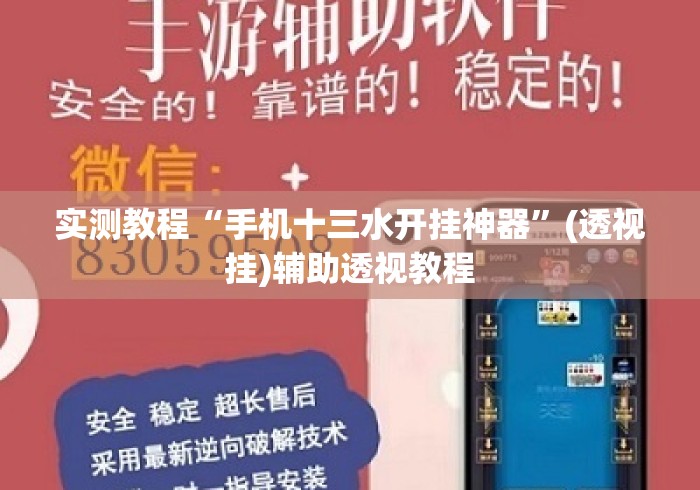 实测教程“手机十三水开挂神器”(透视挂)辅助透视教程