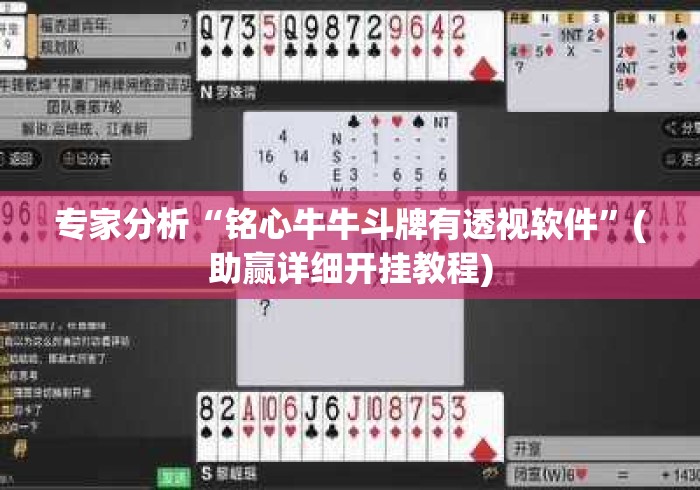 专家分析“铭心牛牛斗牌有透视软件	”(助赢详细开挂教程)
