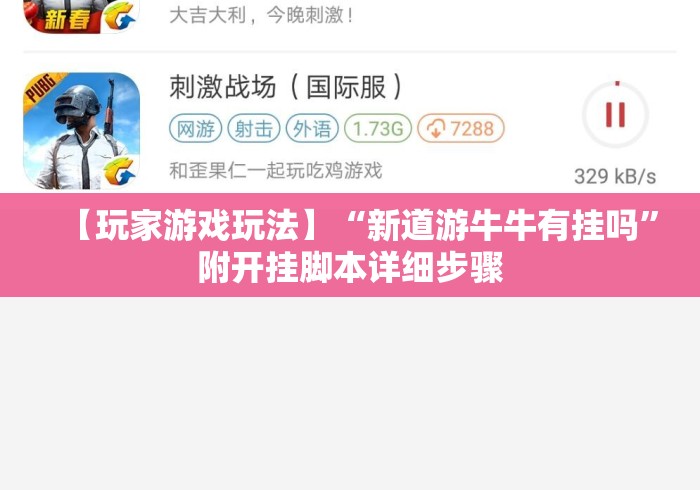 【玩家游戏玩法】“新道游牛牛有挂吗”附开挂脚本详细步骤