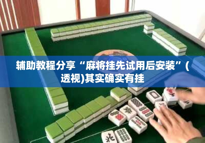 辅助教程分享“麻将挂先试用后安装”(透视)其实确实有挂