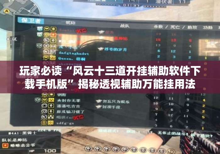 玩家必读“风云十三道开挂辅助软件下载手机版”揭秘透视辅助万能挂用法