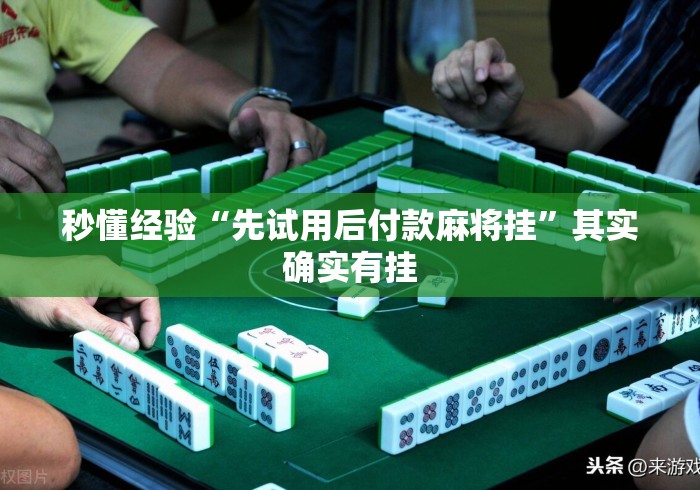秒懂经验“先试用后付款麻将挂”其实确实有挂