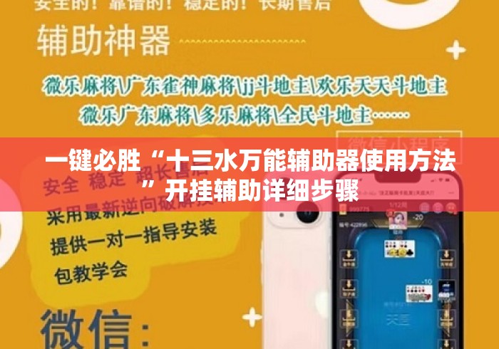 一键必胜“十三水万能辅助器使用方法	”开挂辅助详细步骤