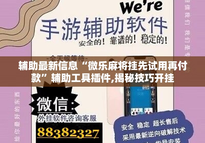 辅助最新信息“微乐麻将挂先试用再付款”辅助工具插件,揭秘技巧开挂
