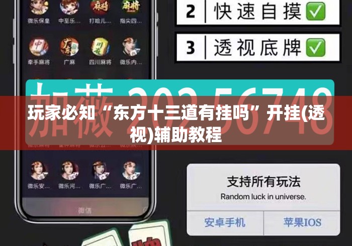 玩家必知“东方十三道有挂吗	”开挂(透视)辅助教程