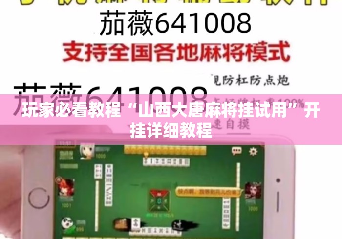 玩家必看教程“山西大唐麻将挂试用”开挂详细教程