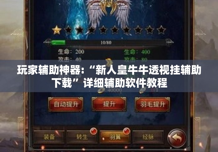 玩家辅助神器:“新人皇牛牛透视挂辅助下载”详细辅助软件教程