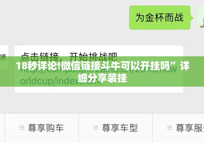 18秒详论!微信链接斗牛可以开挂吗	”详细分享装挂