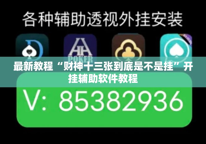 最新教程“财神十三张到底是不是挂”开挂辅助软件教程
