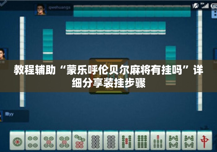 教程辅助“蒙乐呼伦贝尔麻将有挂吗	”详细分享装挂步骤