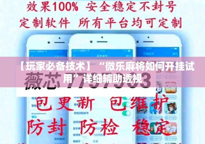 【玩家必备技术】“微乐麻将如何开挂试用”详细辅助透视