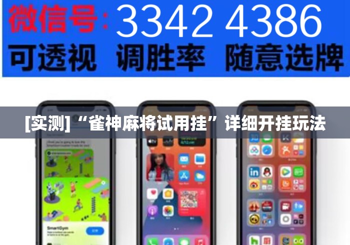 [实测]“雀神麻将试用挂”详细开挂玩法