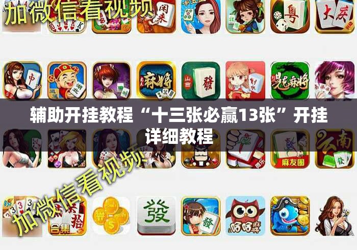 辅助开挂教程“十三张必赢13张	”开挂详细教程