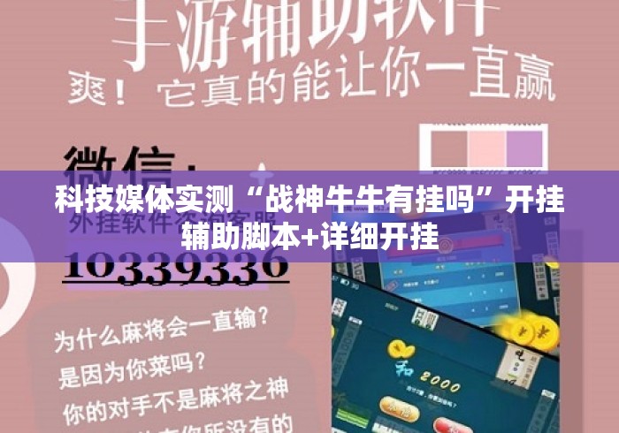 科技媒体实测“战神牛牛有挂吗”开挂辅助脚本+详细开挂