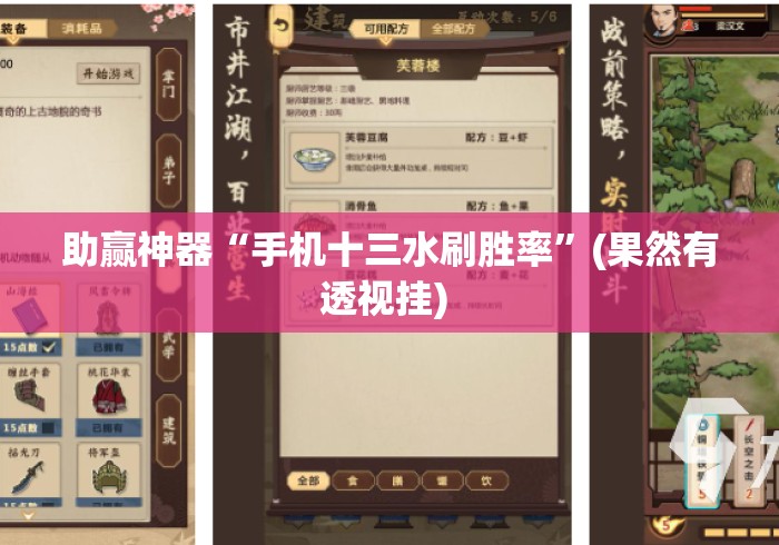 助赢神器“手机十三水刷胜率”(果然有透视挂) 