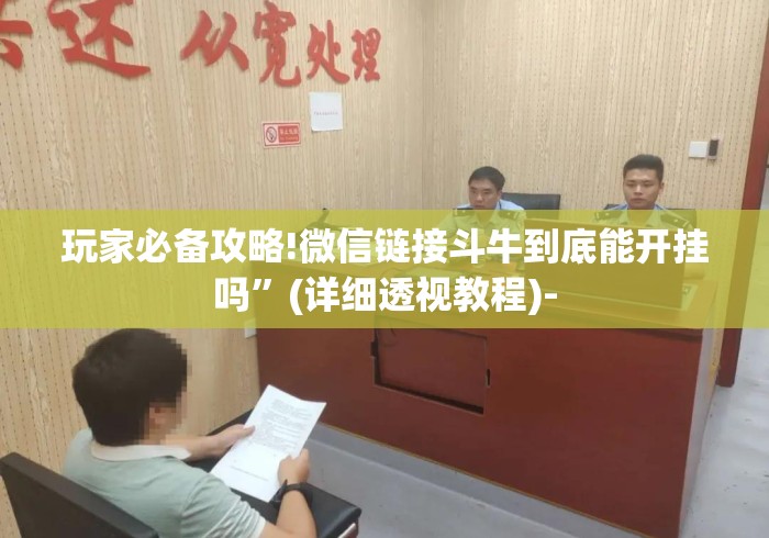 玩家必备攻略!微信链接斗牛到底能开挂吗”(详细透视教程)-