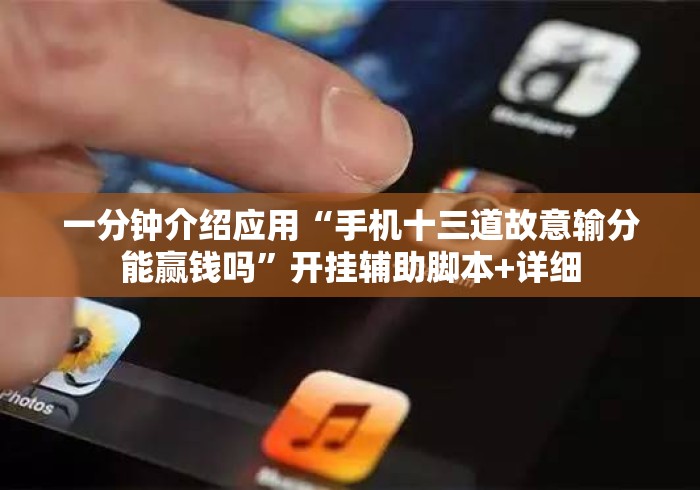 一分钟介绍应用“手机十三道故意输分能赢钱吗”开挂辅助脚本+详细