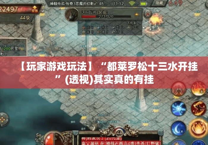 【玩家游戏玩法】“都莱罗松十三水开挂”(透视)其实真的有挂