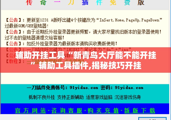 辅助开挂工具“新青鸟大厅能不能开挂	”辅助工具插件,揭秘技巧开挂