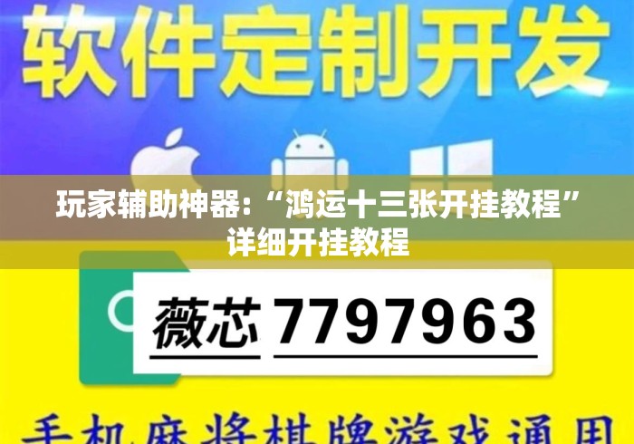 玩家辅助神器:“鸿运十三张开挂教程”详细开挂教程