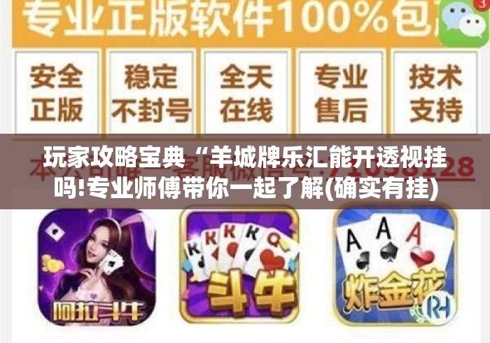 玩家攻略宝典“羊城牌乐汇能开透视挂吗!专业师傅带你一起了解(确实有挂) 玩家攻略宝典“羊城牌乐汇能开透视挂吗!专业师傅带你一起了解(确实有挂)