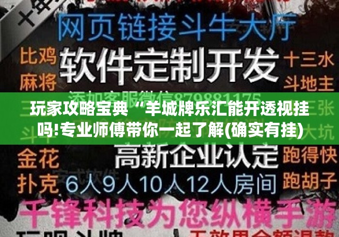 玩家攻略宝典“羊城牌乐汇能开透视挂吗!专业师傅带你一起了解(确实有挂) 玩家攻略宝典“羊城牌乐汇能开透视挂吗!专业师傅带你一起了解(确实有挂)