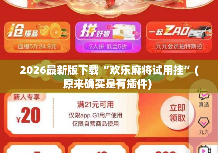 2026最新版下载“欢乐麻将试用挂”(原来确实是有插件) 