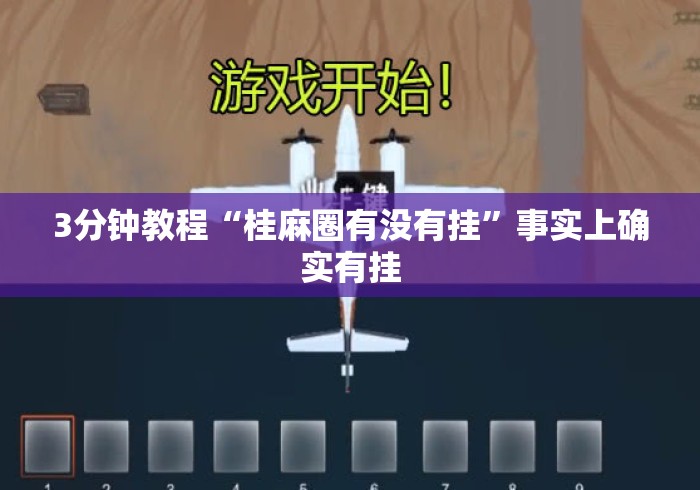3分钟教程“桂麻圈有没有挂”事实上确实有挂