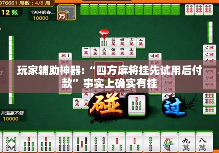 玩家辅助神器:“四方麻将挂先试用后付款”事实上确实有挂