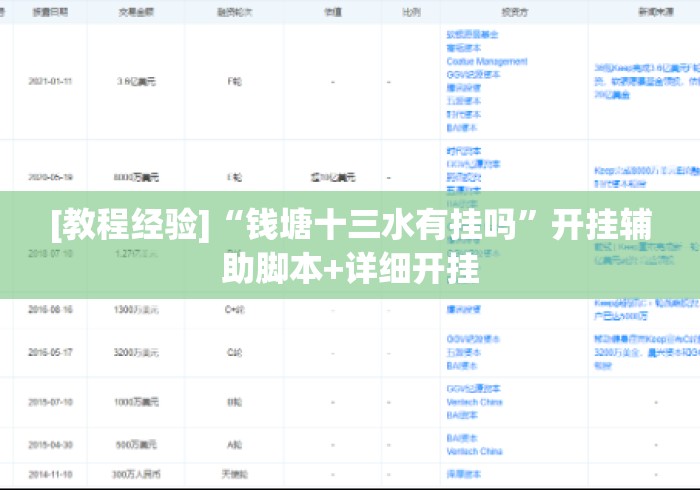 [教程经验]“钱塘十三水有挂吗”开挂辅助脚本+详细开挂