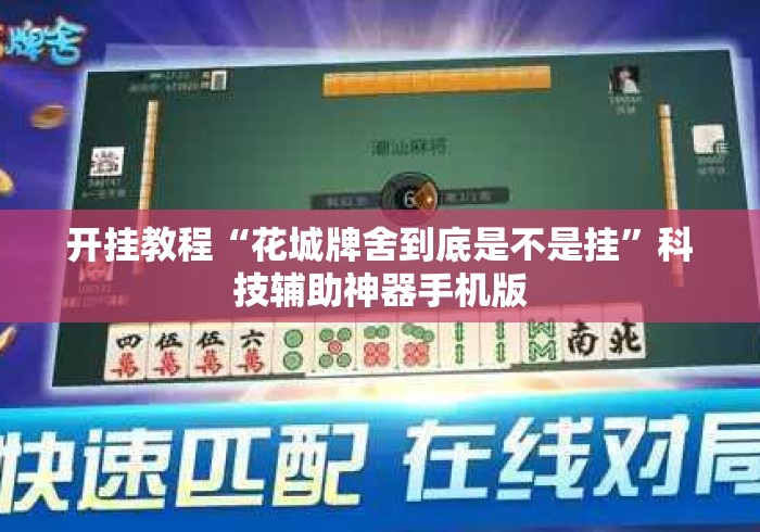 开挂教程“花城牌舍到底是不是挂”科技辅助神器手机版