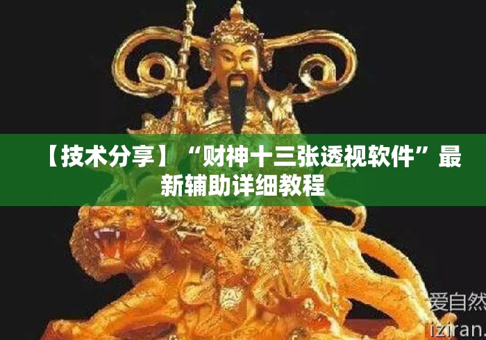 【技术分享】“财神十三张透视软件”最新辅助详细教程
