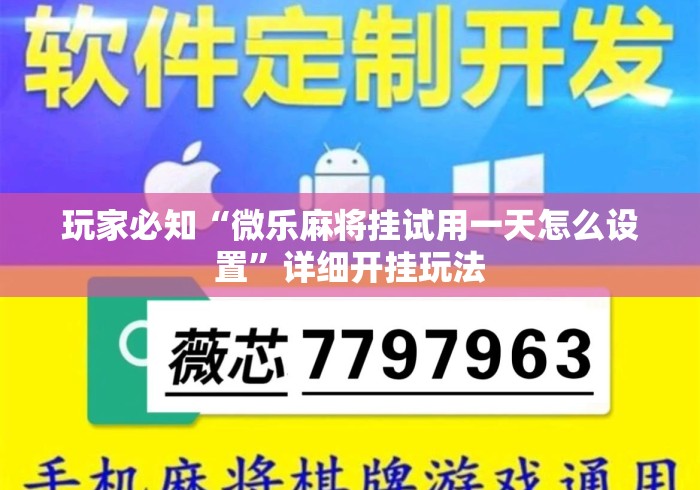 玩家必知“微乐麻将挂试用一天怎么设置	”详细开挂玩法
