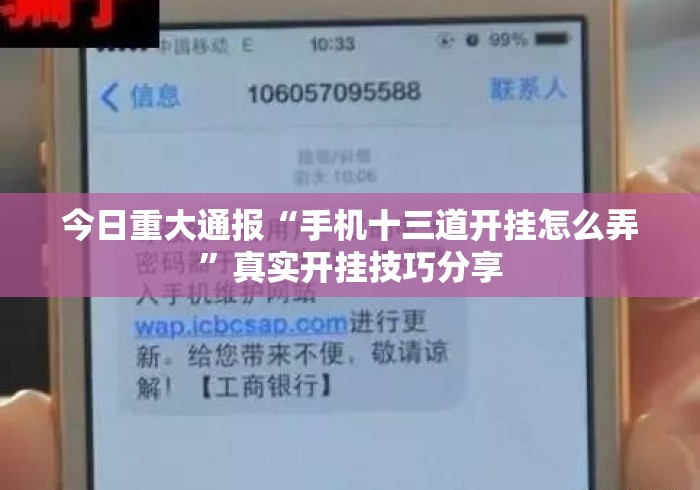 今日重大通报“手机十三道开挂怎么弄”真实开挂技巧分享
