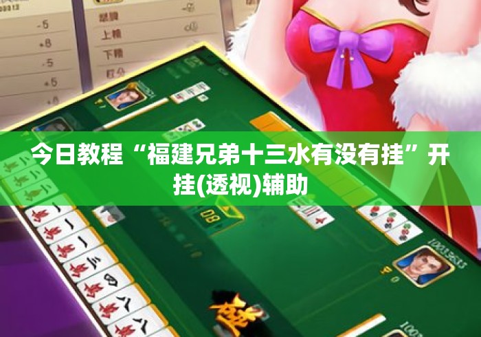 今日教程“福建兄弟十三水有没有挂”开挂(透视)辅助