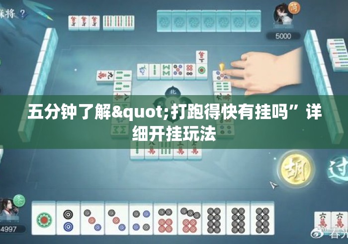 五分钟了解"打跑得快有挂吗”详细开挂玩法