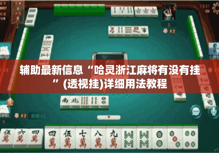 辅助最新信息“哈灵浙江麻将有没有挂”(透视挂)详细用法教程