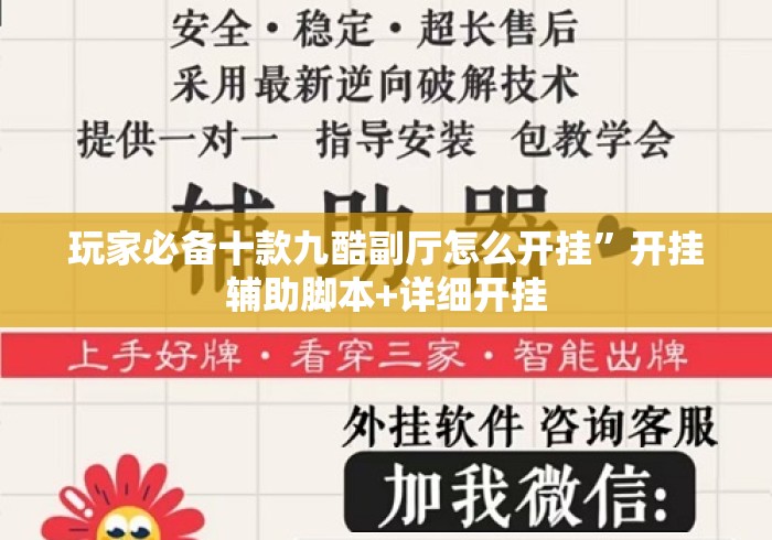 玩家必备十款九酷副厅怎么开挂”开挂辅助脚本+详细开挂